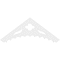 Ekena Millwork Pitch Wellington Architectural Grade PVC Gable Pediment, 48"W x 18"H x 1"P (9/12) GPP048X018X100WEL - alternate 3